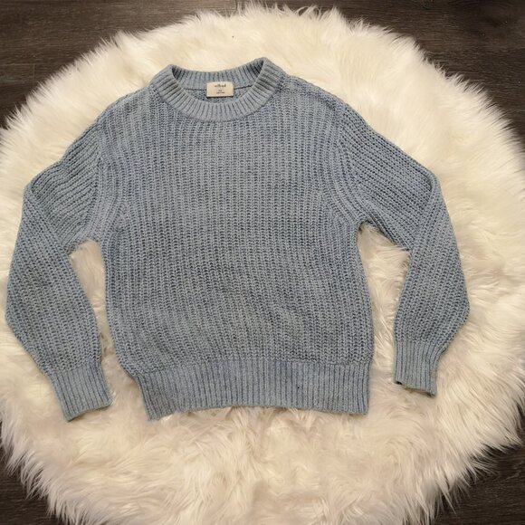 Aritzia Wilfred Essential Chenille Sweater in Light Blue - Size 2XS - Picture 2 of 5